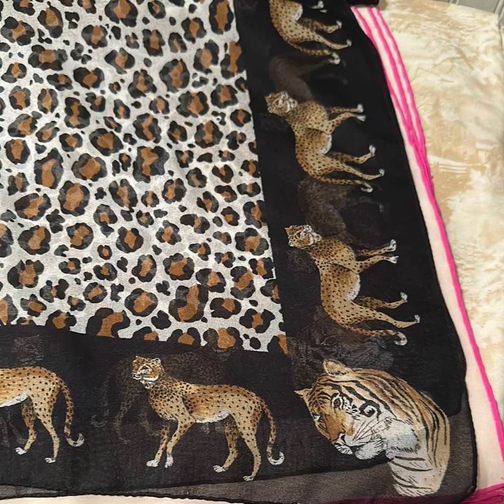 Leopard and Tiger Print Scarf